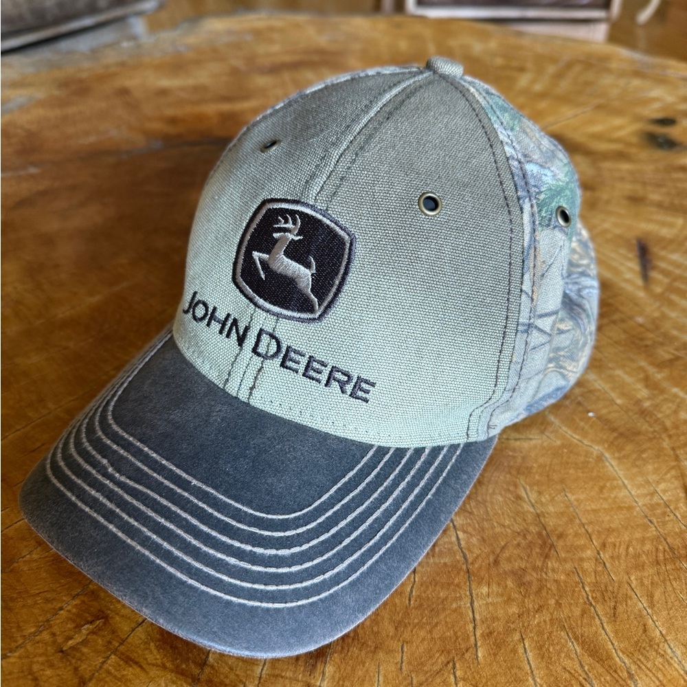John Deere Camouflage baseball cap in good used condition